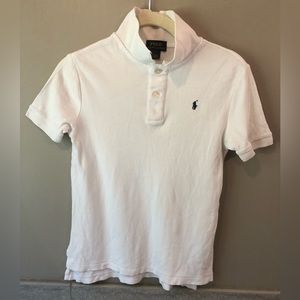 White Knit Polo